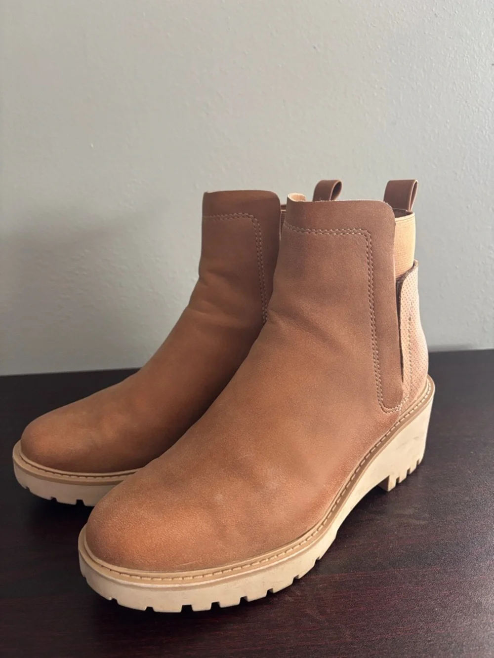 a.n.a Brown Ankle Booties